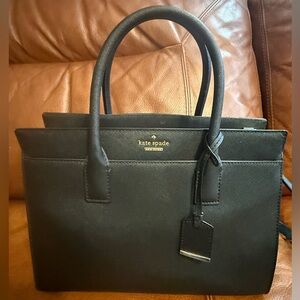 Kate Spade Black Textured Handbag